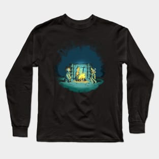 the wall illustration Long Sleeve T-Shirt